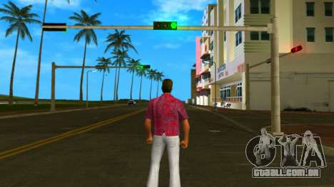 Tommy de camiseta rosa para GTA Vice City