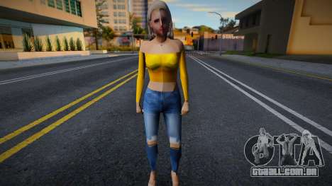 Garota à paisana v28 para GTA San Andreas