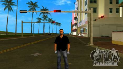 A nova camisa e penteado do Tommy para GTA Vice City