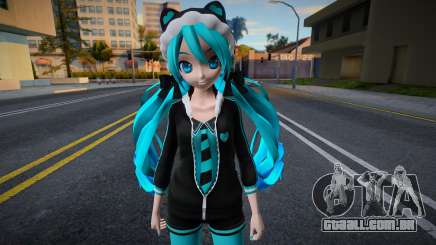 PDFT Hatsune Miku Green Ponpoko para GTA San Andreas