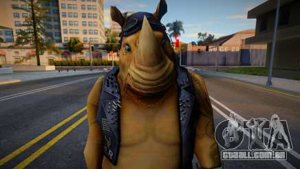 Rocksteady das Tartarugas Ninja Mutantes Adolescentes para GTA San Andreas