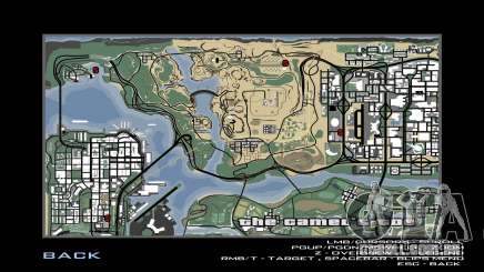 Mapa melhorado e redesenhado para GTA San Andreas