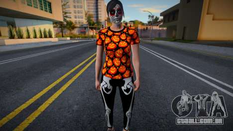 GTA Online Halloween Skin (Woman) para GTA San Andreas