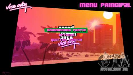 GTA Vice City Artwork Menu para GTA Vice City