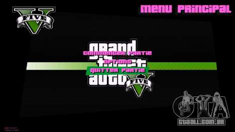 Menu Style GTA V para GTA Vice City