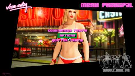 Rachel from DOA Menu para GTA Vice City