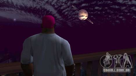 Planeta em vez de Lua v10 para GTA San Andreas