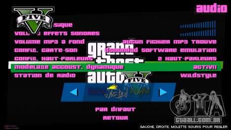 Menu Style GTA V para GTA Vice City