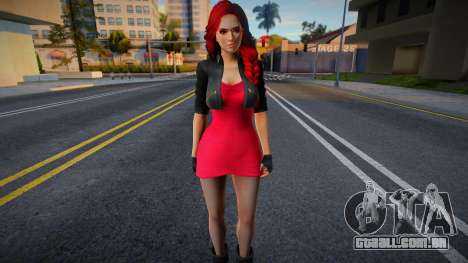 DOA Mila - Jacket Dress Red para GTA San Andreas