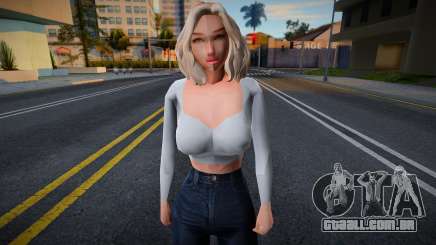 Menina em roupas casuais 4 para GTA San Andreas