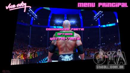 The Rock WWE2k22 Menu para GTA Vice City