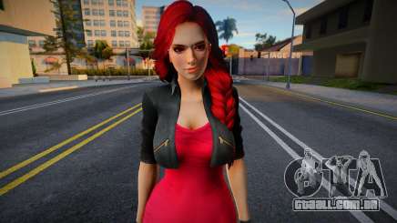 DOA Mila - Jacket Dress Red para GTA San Andreas