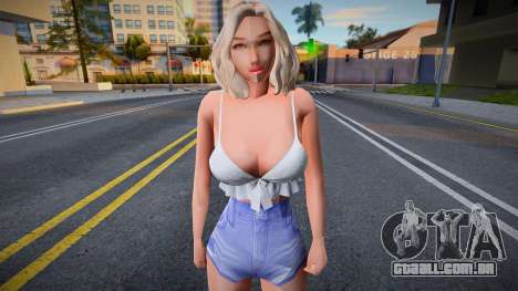 Menina sexy em shorts para GTA San Andreas