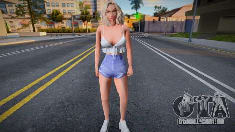 Menina sexy em shorts para GTA San Andreas