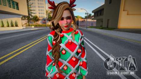 Christmas Skin For Girl para GTA San Andreas