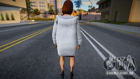 Menina em um casaco de pele para GTA San Andreas