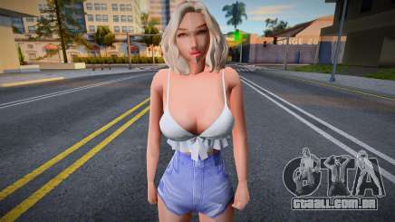 Menina sexy em shorts para GTA San Andreas