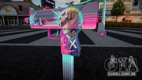 Gun Neon Racer - Uzi para GTA San Andreas