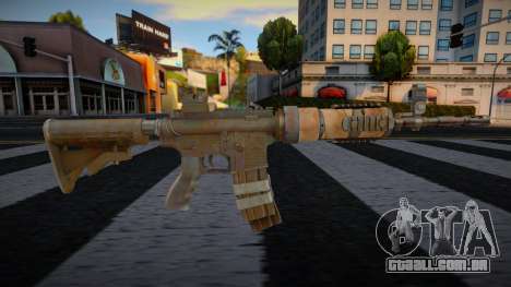 Gold M4 Weapon para GTA San Andreas