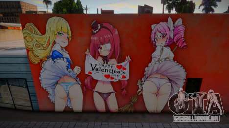Mural Happy Valentines Day 2023 para GTA San Andreas