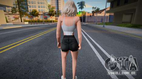 Menina em shorts curtos para GTA San Andreas