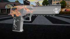 Deagle Red Flame para GTA San Andreas