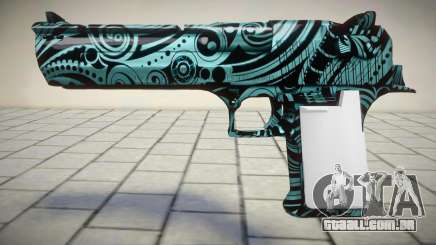 Silver flower deagle para GTA San Andreas