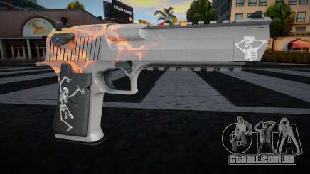 Deagle Red Flame para GTA San Andreas