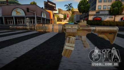 Gold M4 Weapon para GTA San Andreas