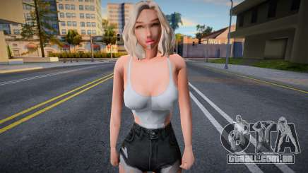 Menina em shorts curtos para GTA San Andreas