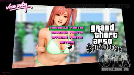 Honoka HD Menu para GTA Vice City