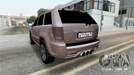 Jeep Grand Cherokee SRT8 (WK) 2008 para GTA San Andreas