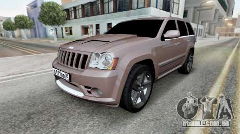 Jeep Grand Cherokee SRT8 (WK) 2008 para GTA San Andreas