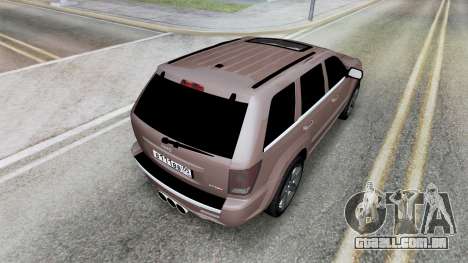 Jeep Grand Cherokee SRT8 (WK) 2008 para GTA San Andreas