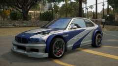 BMW M3 GTR (E46) de Need For Speed: Most Wanted para GTA San Andreas Definitive Edition