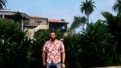 Camisa havaiana temática v4 para GTA Vice City Definitive Edition
