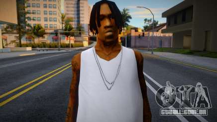 New Fam2 White T-SHirt para GTA San Andreas