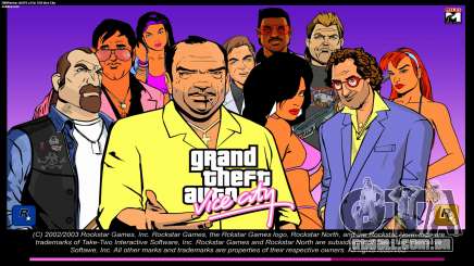 Tela de carregamento no estilo de GTA3 para GTA Vice City