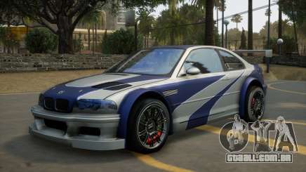 BMW M3 GTR (E46) de Need For Speed: Most Wanted para GTA San Andreas Definitive Edition