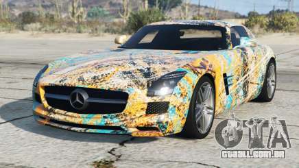 Mercedes-Benz SLS Brilho Dourado para GTA 5