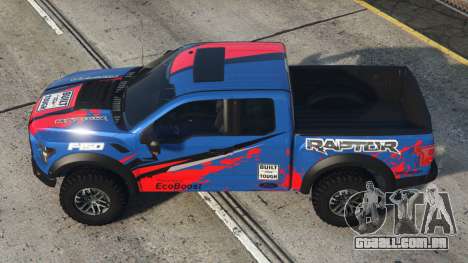 Ford F-150 Raptor Ocean Boat Blue