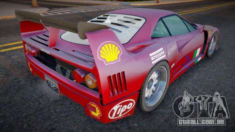1996 Ferrari F40 GTE para GTA San Andreas