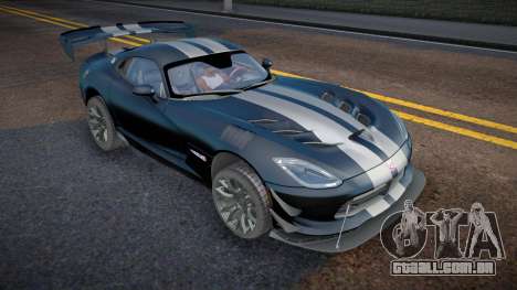 2016 Dodge Viper GTS-R Extreme Aero v1.1 para GTA San Andreas