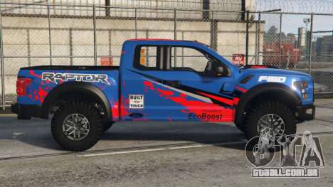 Ford F-150 Raptor Ocean Boat Blue