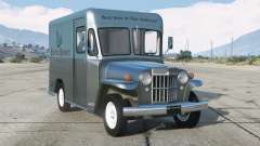 Willys Jeep Economy Delivery Truck Sonic Silver [Replace] para GTA 5