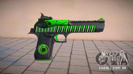 Green Desert Eagle Toxic Dragon by sHePard para GTA San Andreas