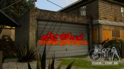 Grove CJ Garage Graffiti v1 para GTA San Andreas Definitive Edition