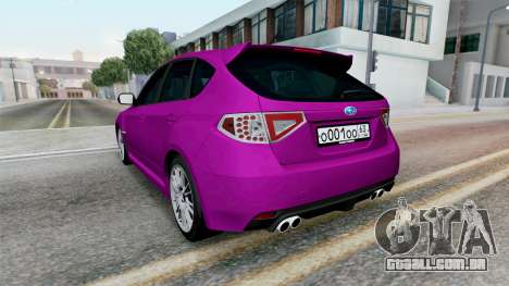 Subaru Impreza WRX STI Hatchback (GRB) para GTA San Andreas