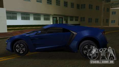 W Motors Lykan Hypersport Black Revel para GTA Vice City