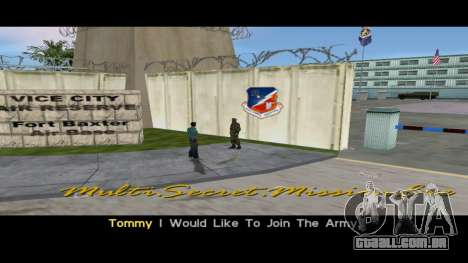 Missão de demonstração do Exército para GTA Vice City